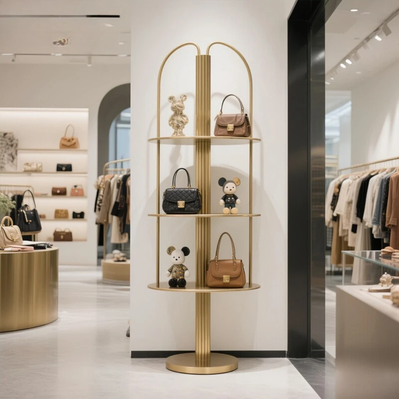 

Clothing store window decoration shoe rack display rack store bag cabinet multi-layer creative shelf display