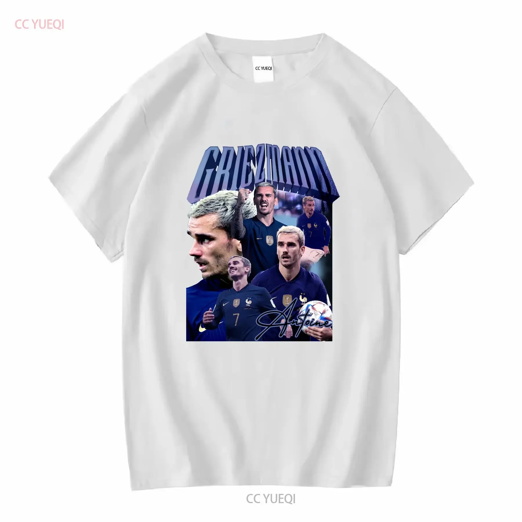 Limited Antoine Griezmann T shirt Vintage SweaT Oversize GEE157 long or short sleeves vintage Washed graphic streetwear Soft view 4