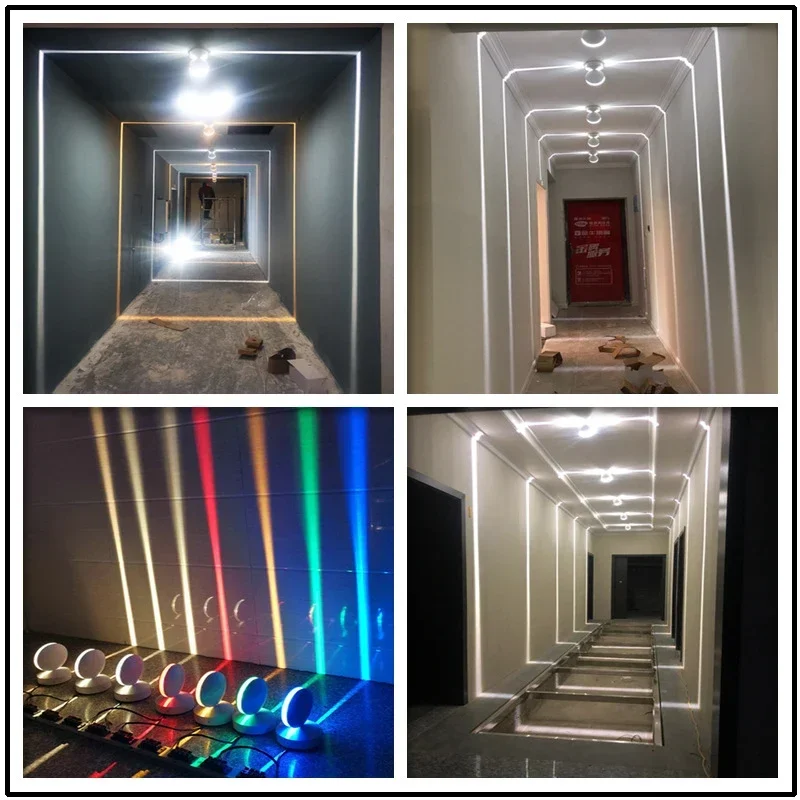 LED Wall Light Window Sill Lamp RGB Corridor Light AC85-265V 360 Degree Ray Door Frame Line Wall Lamp for Hotel Bar