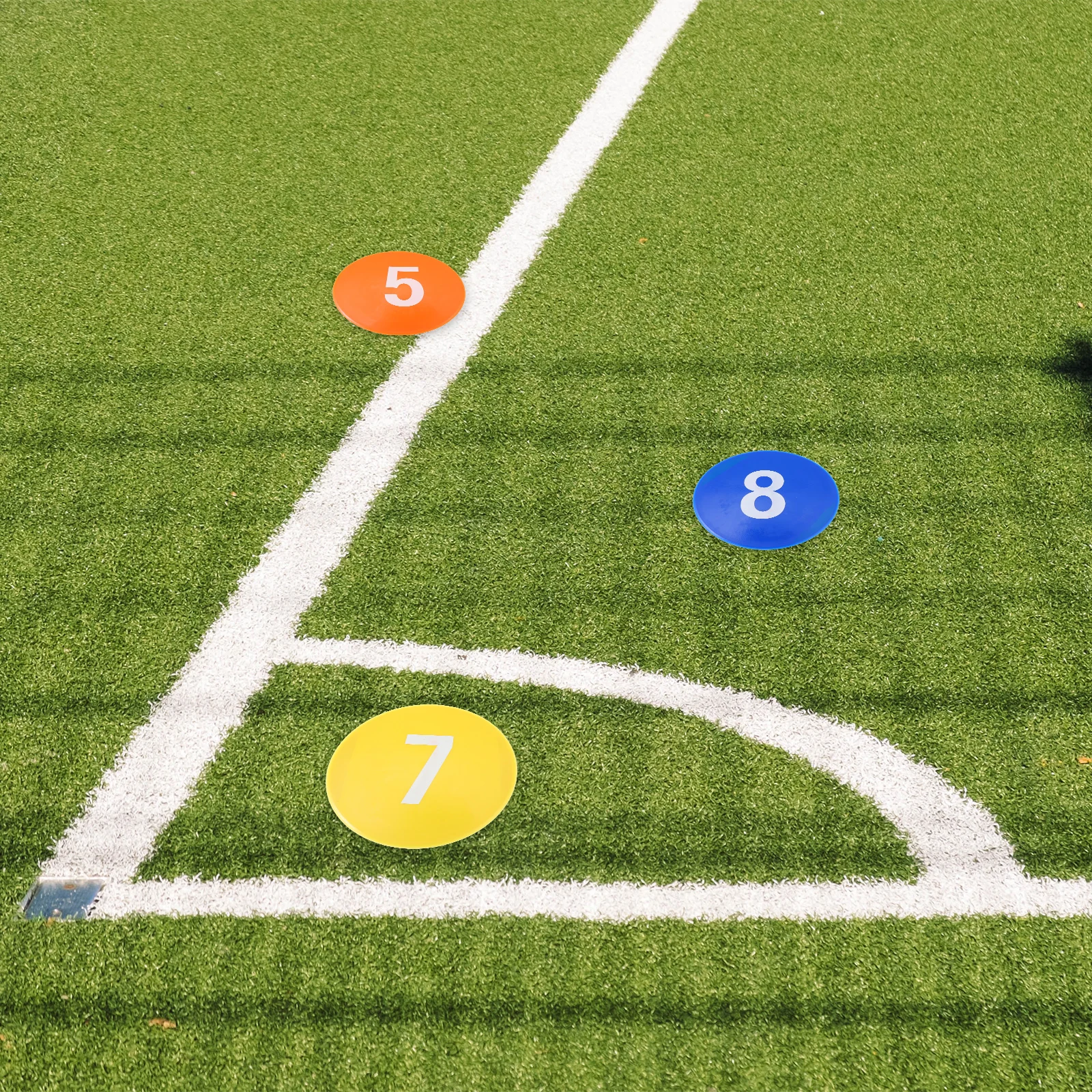 

1 set Sports Spot Markers Non-Slip Floor Gym Training Discs Number Printed Soccer Football Marker Plates Pvc Durable Team Sports