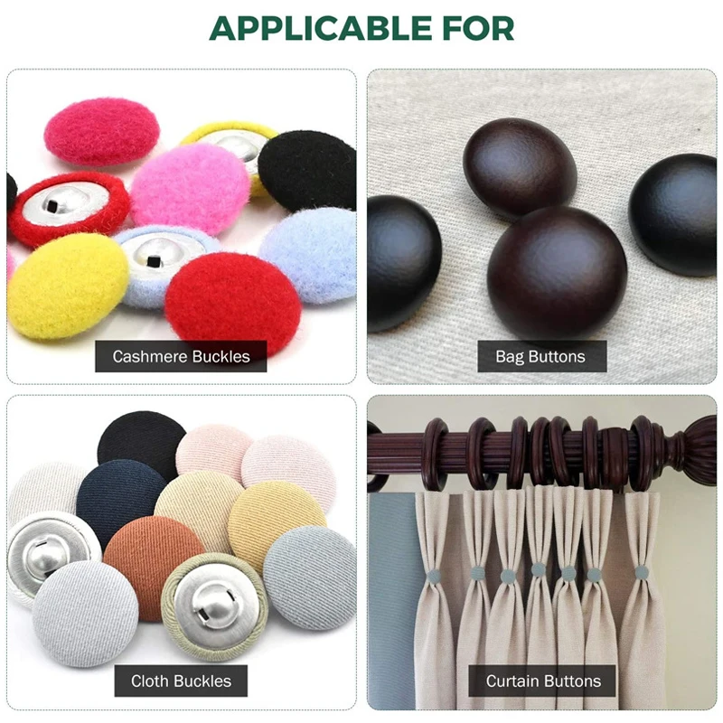 Aluminum Covered Cloth Fabric Button Mold 16L-50L Press Die Assembly Tool for Round Bread Shape Button Sewing Accessories