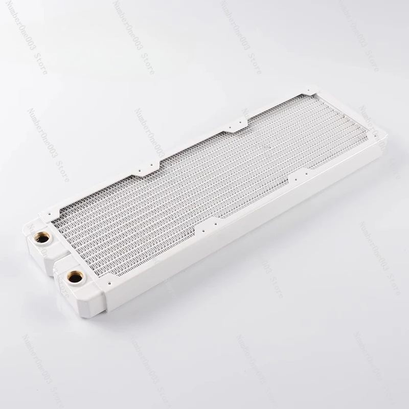 

Computer Water Cooling Copper Radiator 14 Flat Tubes TSRP-TW360 Purple Copper Fins Piano White Finish