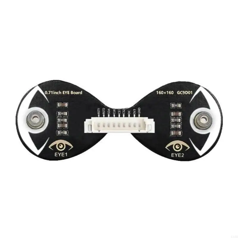 

Круглый ЖК-модуль Double Eye 0,71 дюйма, 4-строчное соединение SPI 160x160 для STM32 для электронных проектов