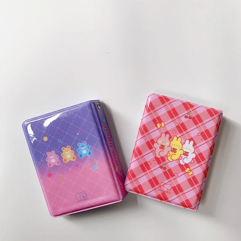 3 Inch Photo Album INS Korean Cute Cartoon Rabbit Bear Picture Storage Case 40 Pockets  Album Kpop Photocard Holder