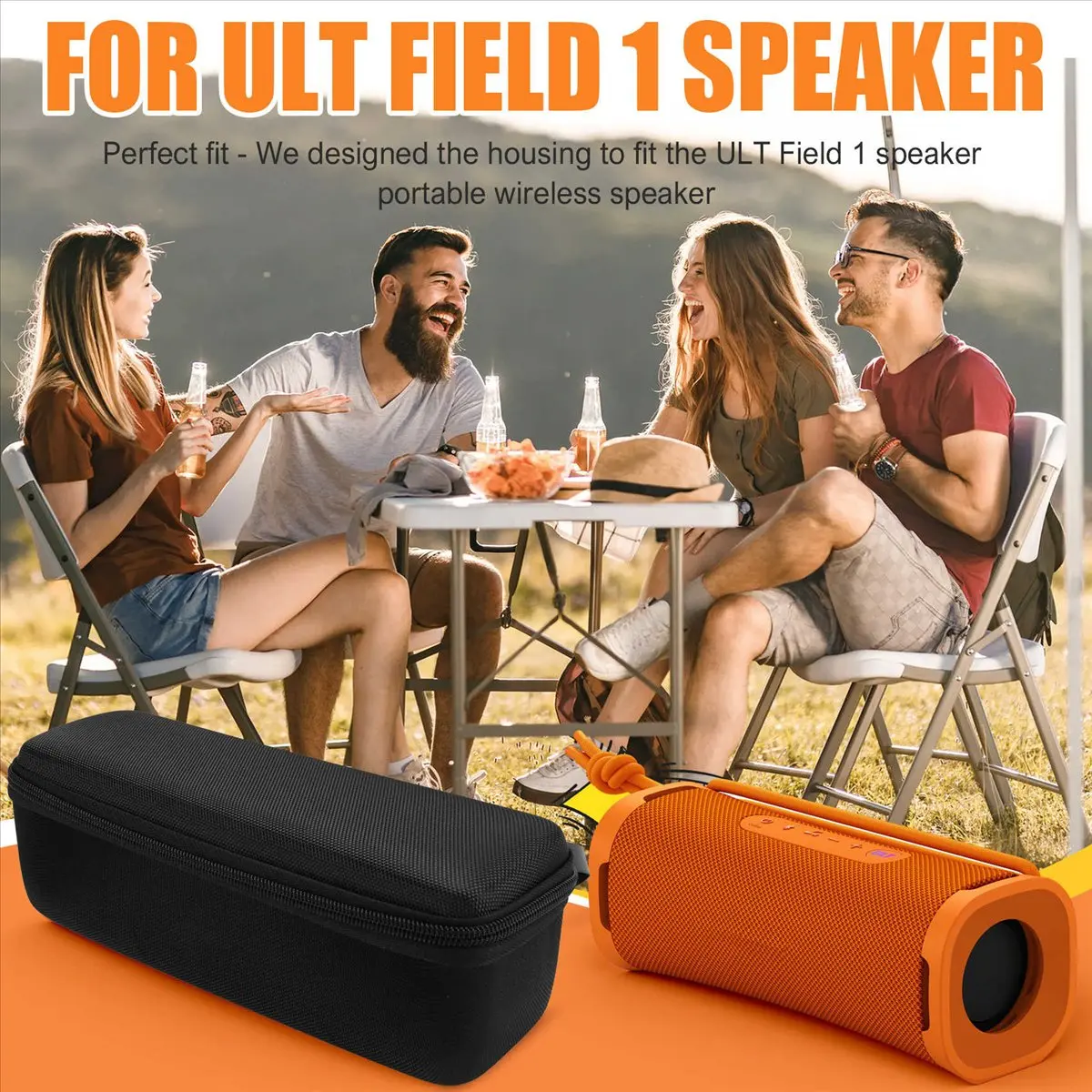 【ELEVATE LIFE】Travel Protective Case for ULT FIELD 1 Wireless Speaker -Portable Storage SRS-ULT10