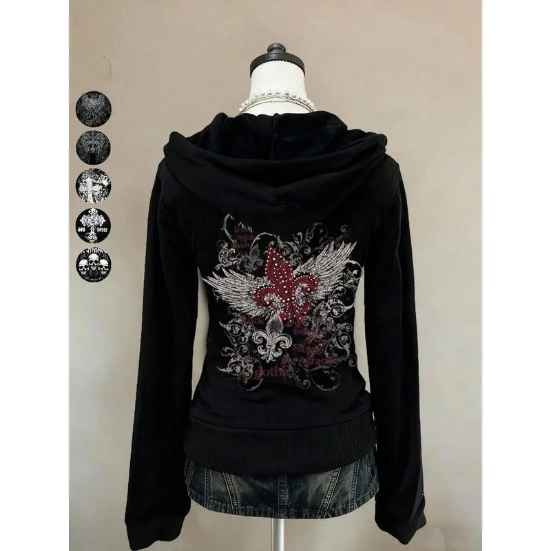

Retro Hooded Sweatshirt Z 46384 Women's Fashion Outerwear Spring 2026 Other Material 100% Not Available in Stores