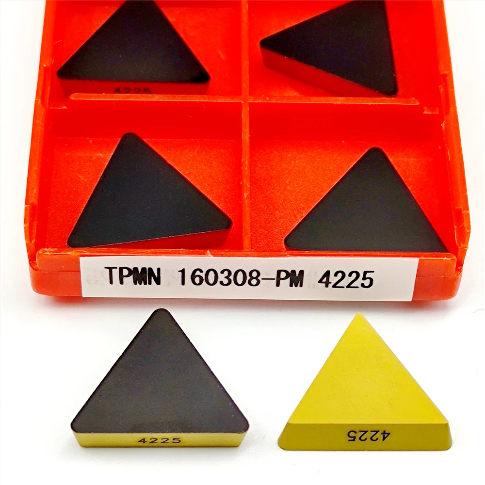 

TPMN160308 TPMN220408 Carbide Inserts PM4225 for CNC Lathe Turning Face Milling Stainless Steel Cutting Tools TPMN 160308 220408