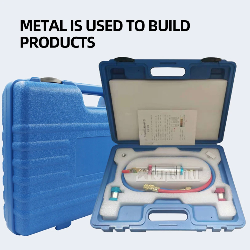 

Automotive air conditioning refrigeration oil regulator Refrigeration oil gauge filler R134 fluorinated tool refrigerant meter