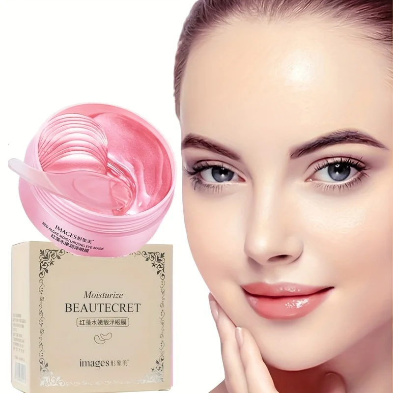 60 Pieces of Red Algae Eye Mask, a Multi-Purpose Eye Patch Containing Red Algae Extract, Sodium Hyaluronate and Other Ingredients, Which Hydrates and Moisturizes the Skin, Provides Gentle Eye Care, Has a Light and Moisturizing Texture That Is Easily Absorbed, Adheres Gently to the Skin, Leaves It Hydrated and Plump, and Locks in Moisture Without Loss, Making the Skin Around the Eyes Hydrated and Full of Moisture Suitable for Those Who Often Stay up Late, It Can Also Be Given as a Gift to Your Partner and Mother.