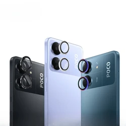 For Xiaomi Poco C65 Camera Lens Protector Aluminium Alloy Tempered Glass For Mi POCO C 65 Len Film Cover Protection