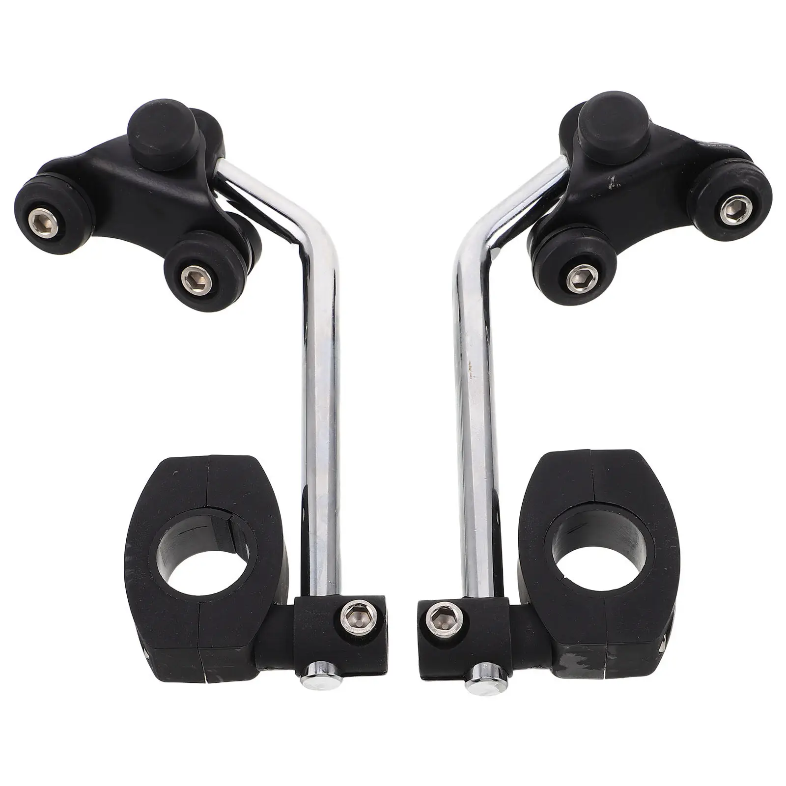 1Pair Motorcycle Windscreen Bracket Modified Mount Stable Support Kit for Universal Windshield Mirror Brackets