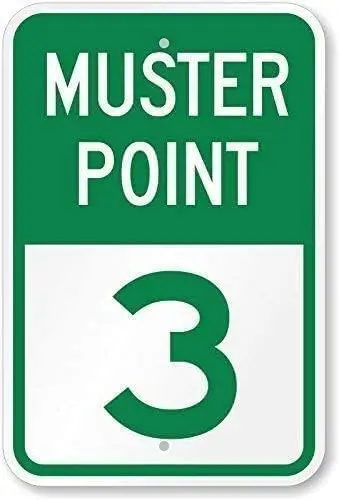 Muster Point 3, High Intensity Sign Metal Vintage Metal Sign es, TinSignEUa29105-aluminum