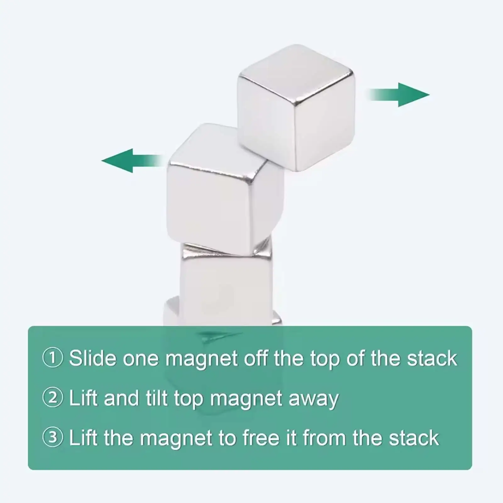 50/100 Pcs Small Square Magnetic Cubes Strong Mini Magnets for Fridge Whiteboard Craft Projects 5x5x5mm Size