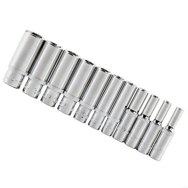 11Pcs Inner Hexagonal Socket Set Deep Socket 4-14mm Professional Steel Socket Y4QC