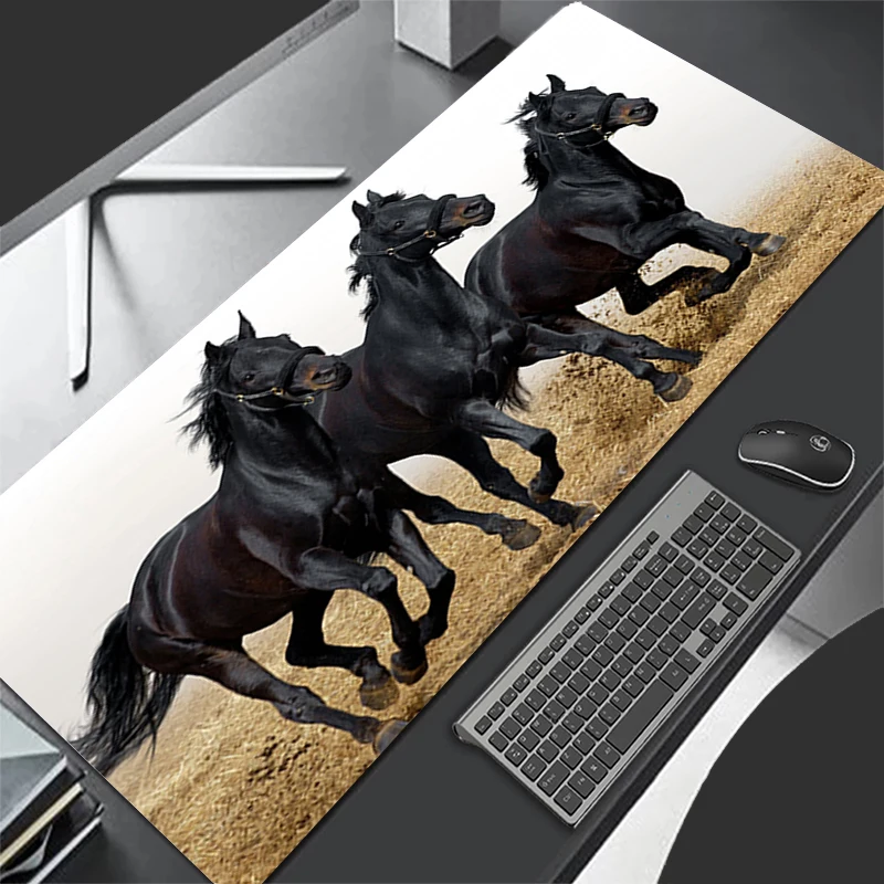 

Mouse Pad A Running Horse Gamer Mousepads Gaming Mousepad Large Keyboard Mat Waterproof Desk Pad For Computer Laptop Mouse Pads