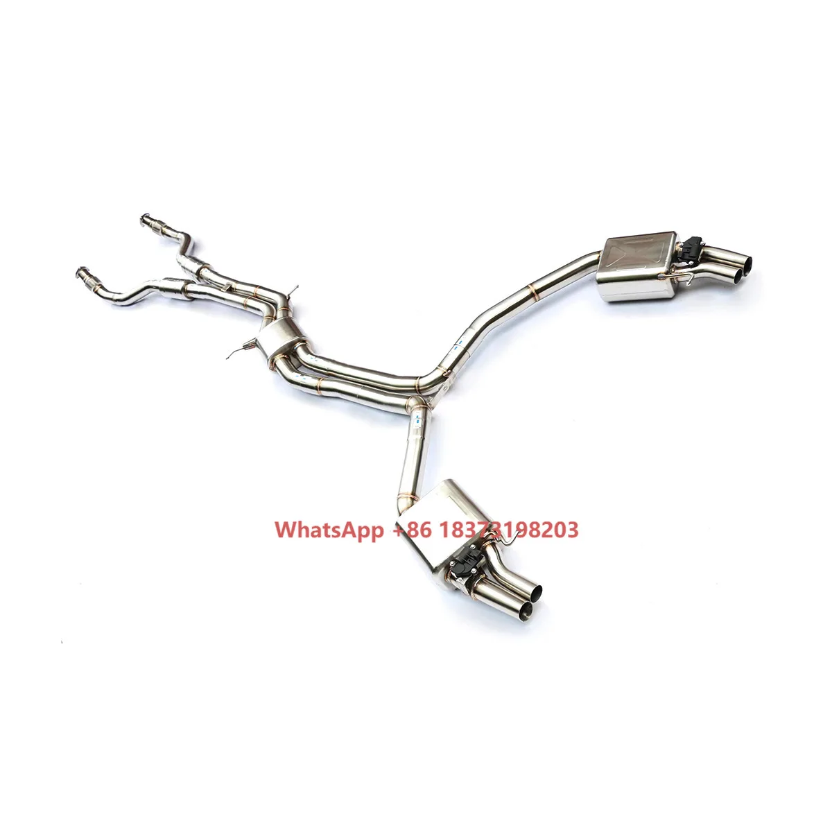 

Ecnal for 2012-2018 S6 S7 C7 4.0T SS304 Performance Catback Valve Exhaust System with Exhaust Muffler