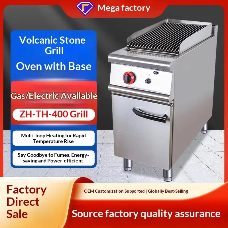 Hot Sale Factory Cheap Price Stainless Steel Hibachi & Lava Stone Grill with 6KW Power for Hotels and Food Warmer XH