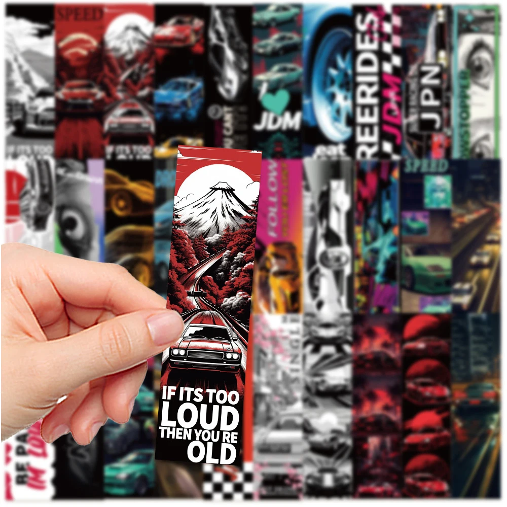 10/30pcs Cool JDM Retrofit Racing Car Graffiti Stickers for Kids Toy DIY Laptop Luggage Bike Skateboard Waterproof Sticker Decal