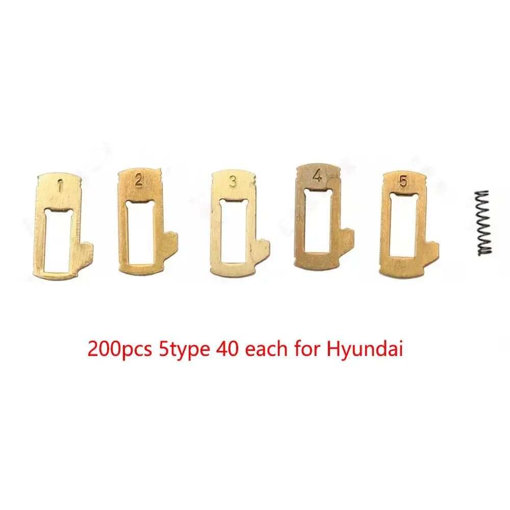 200Pcs/Lot HY16 Lock Plate Lock Reed Plate for Hyundai Elantra for Kia K2 K3 Forte Car Locking Accessories 1 2 3 4 5  Each 40pcs