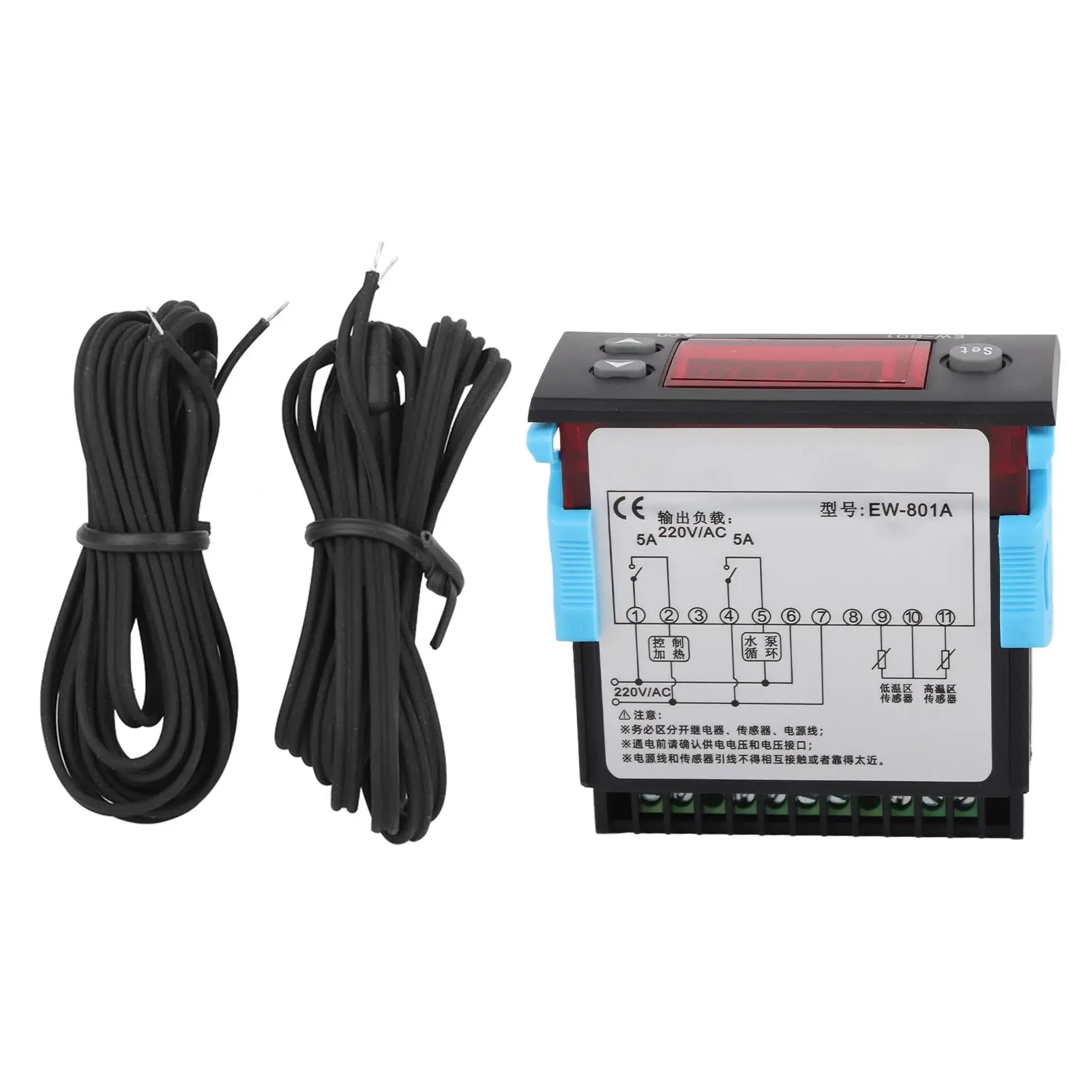 

2-Channel for solar Water Heater Thermostat Controller AC220V with Digital Display & Sensor - Efficient Temperature Management
