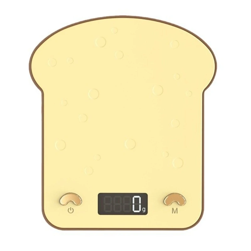 Advanced Sensors Technology Kitchen Scale Digital Wighting Scale in Fun Toast for Accurate Ingredient Weighing