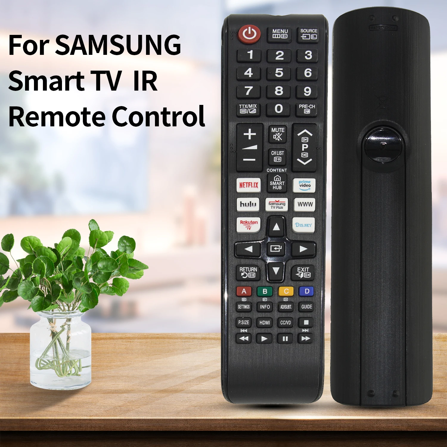 Universal BN59-1380 Remote Replacemet Control for Samsung LED, LCD, HDTV, 3D Series TVs with more quick shortcuts