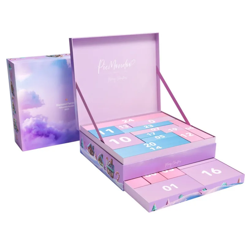 ダイヤモンドペインティング-クリスマスアドベントカレンダーボックス-女の子向けxxl-diyクラフトキット-丸型ラインストーン付き-クリスマス新年ギフト-子供向け