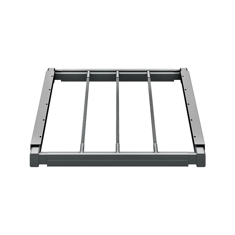 

Invisible drying rack above the balcony of the washing machine, ultra-thin household wardrobe, built-in telescopic slide