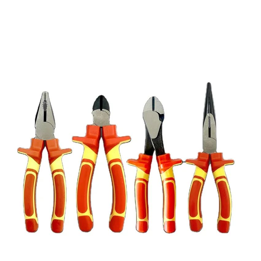 

CROWNMAN 1000V CR-V Material VDE Insulated Combination/Long Nose/Diagonal Cutting/Big Head Diagonal Pliers