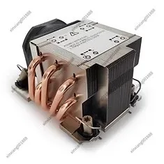For LGA4677 CPU Cooler 2U Server Heatsink S5 High Speed PWM Fan 5 Heat Pipes 350W TDP Cooling