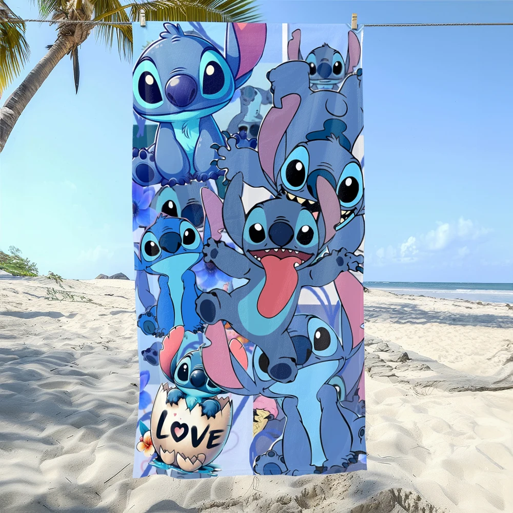 

Stitch-Printed Beach Towel: Fun and Colorful for Summer! Suitable for towels,bath towels