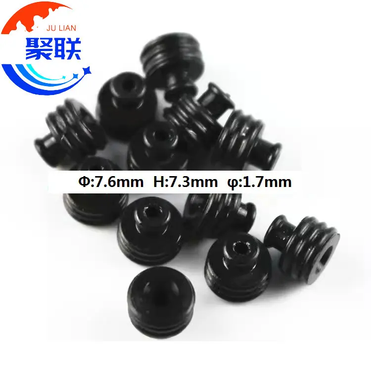 

50pcs-10000pcs Outer diameter Φ7.6mm Rubber Seal Inner diameter φ:1.7mm Wire Seal 963245 For Auto Connector