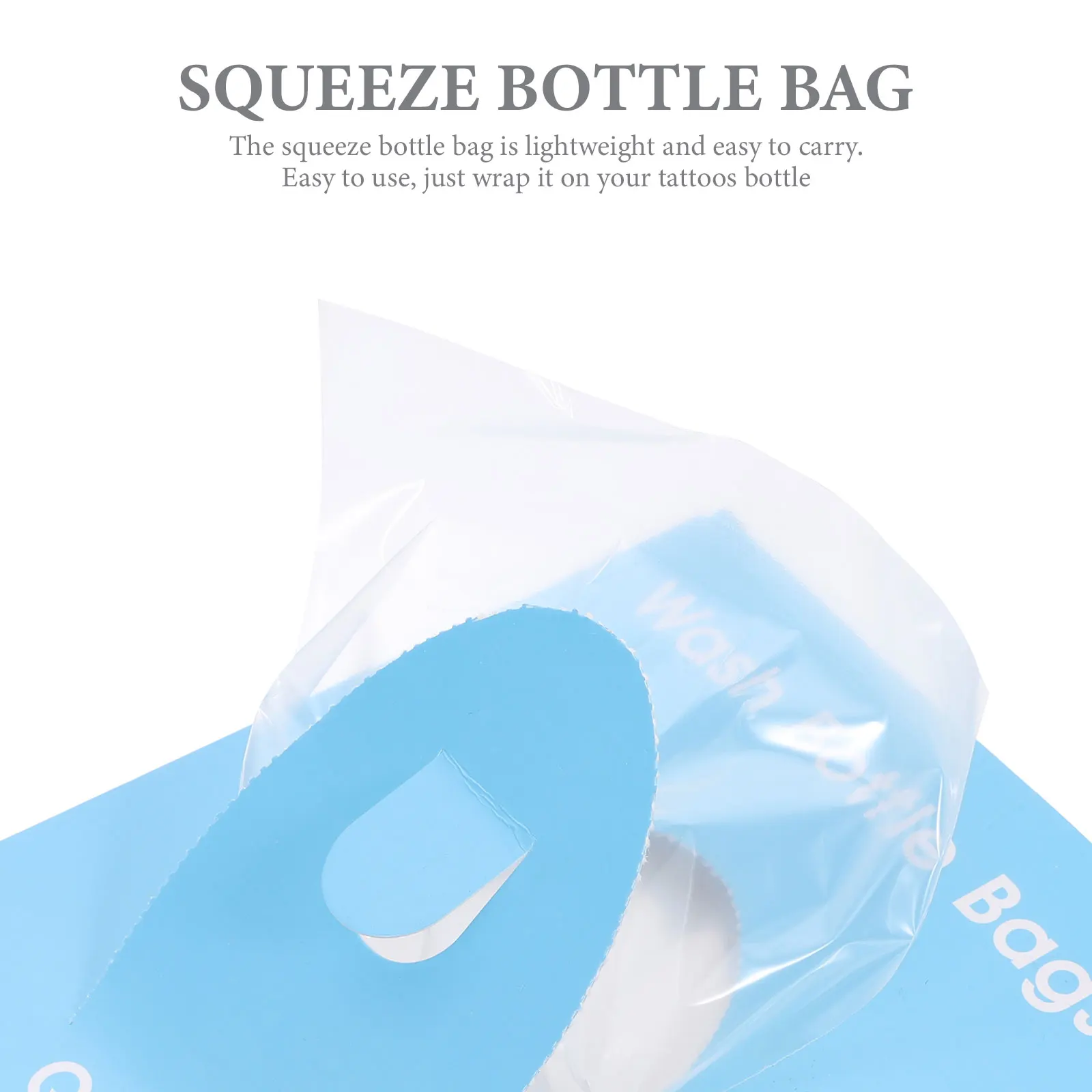 

250 шт., сумка для бутылок со смывом, одноразовая пластиковая крышка, стискаемая стирка, гигиенический утолщенный держатель для бутылок для татуировки