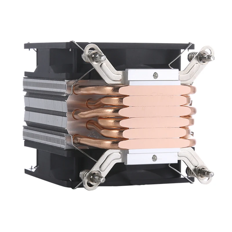 QiuzAim Cpu Cooler 90mm Fan 4 Pin/PWM Computer 2/4/6/ Heat Pipe Air-cooled Processor Install LGA2011 1200 1700 115X 2066 X79 X99 view 4
