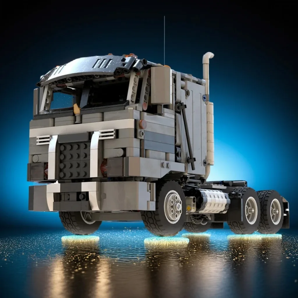 

1234PCS MOC Technology Heavy Truck F700 Sleeper Back Model DIY Creative Building Blocks Display Birthday Gift Collectible Home