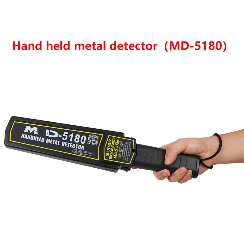MD-5180AB Handheld Metal Detector Alkaline Battery Powered for Wood Nail Detection in Factory School Mobile Phone And Dagge