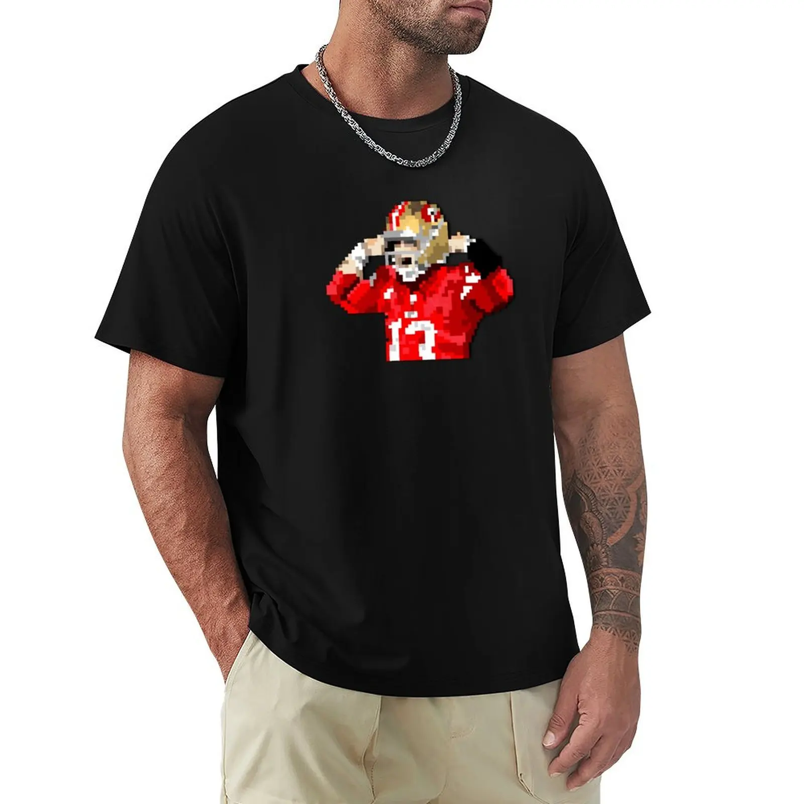 Pixel Purdy T-Shirt Art Pattern Printed Casual Top