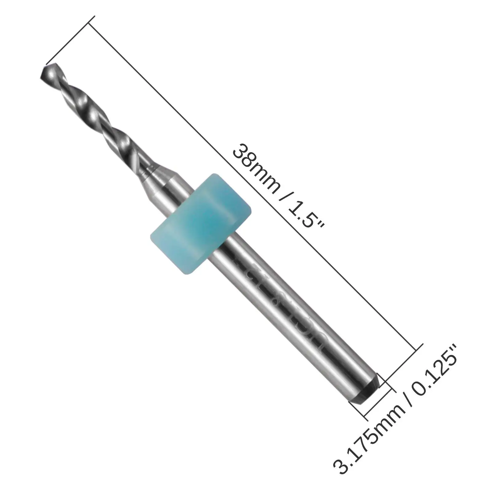 Punte da trapano per PCB 10 pezzi 0.1-3.0mm punte da trapano per circuiti stampati in metallo duro Micro punte da trapano CNC PCB Twist Dril Set di punte per foratura CNC