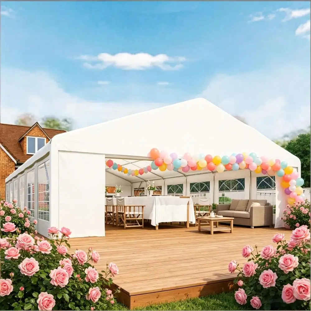 

Ye Outdoor Tent with Two Zippered Doors, Large Party Tent for All-Purpose Outdoor Shelter