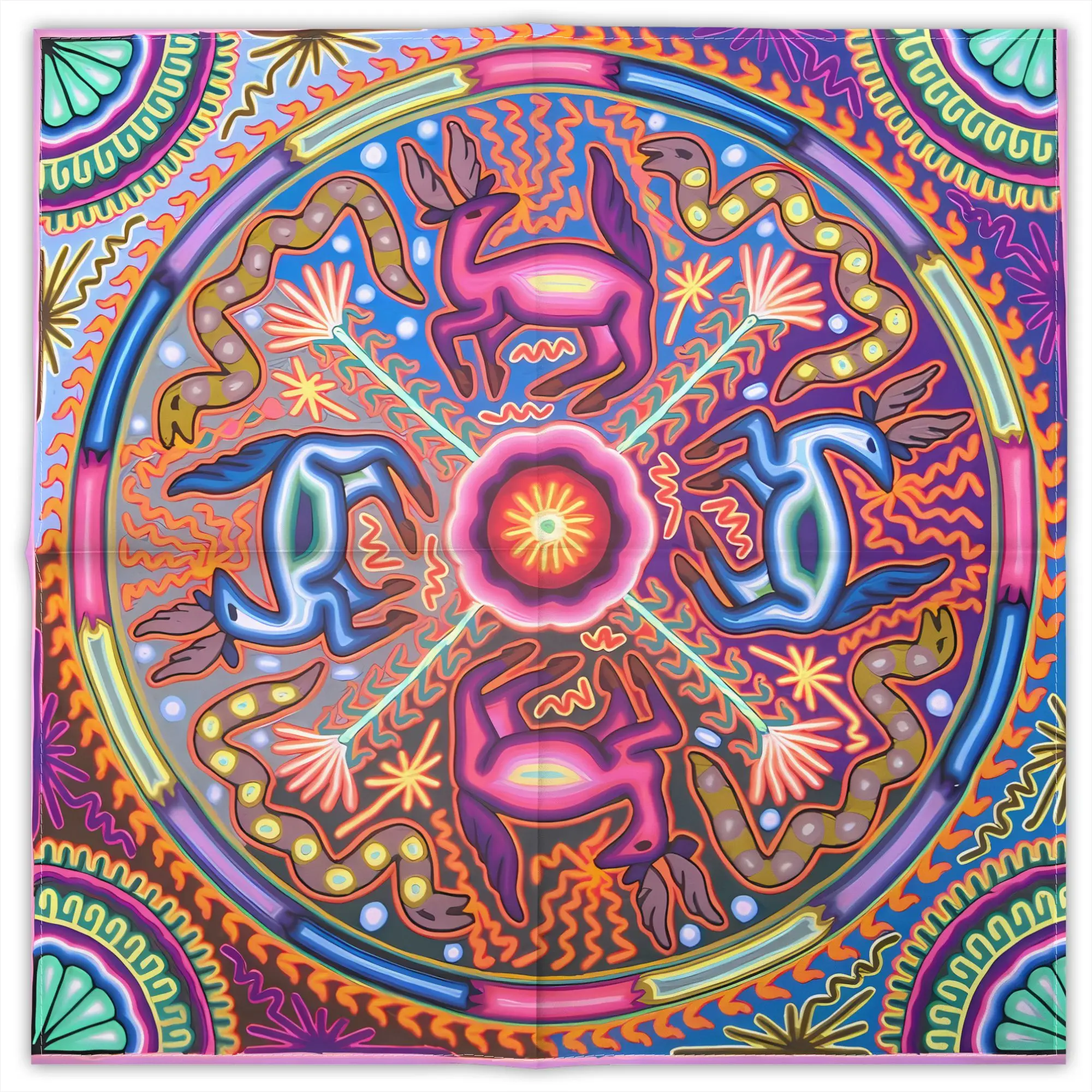 lenco-quadrado-decorativo-de-moda-huichol-totem-em-poliester-estampado-para-uso-diario