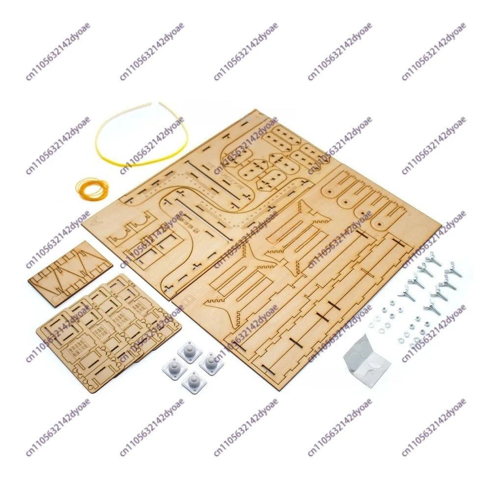 Laminated Board Aircraft Model Assembly Bracket Stand Support Simulation Airplane DIY Tools with Scale for Painting Display