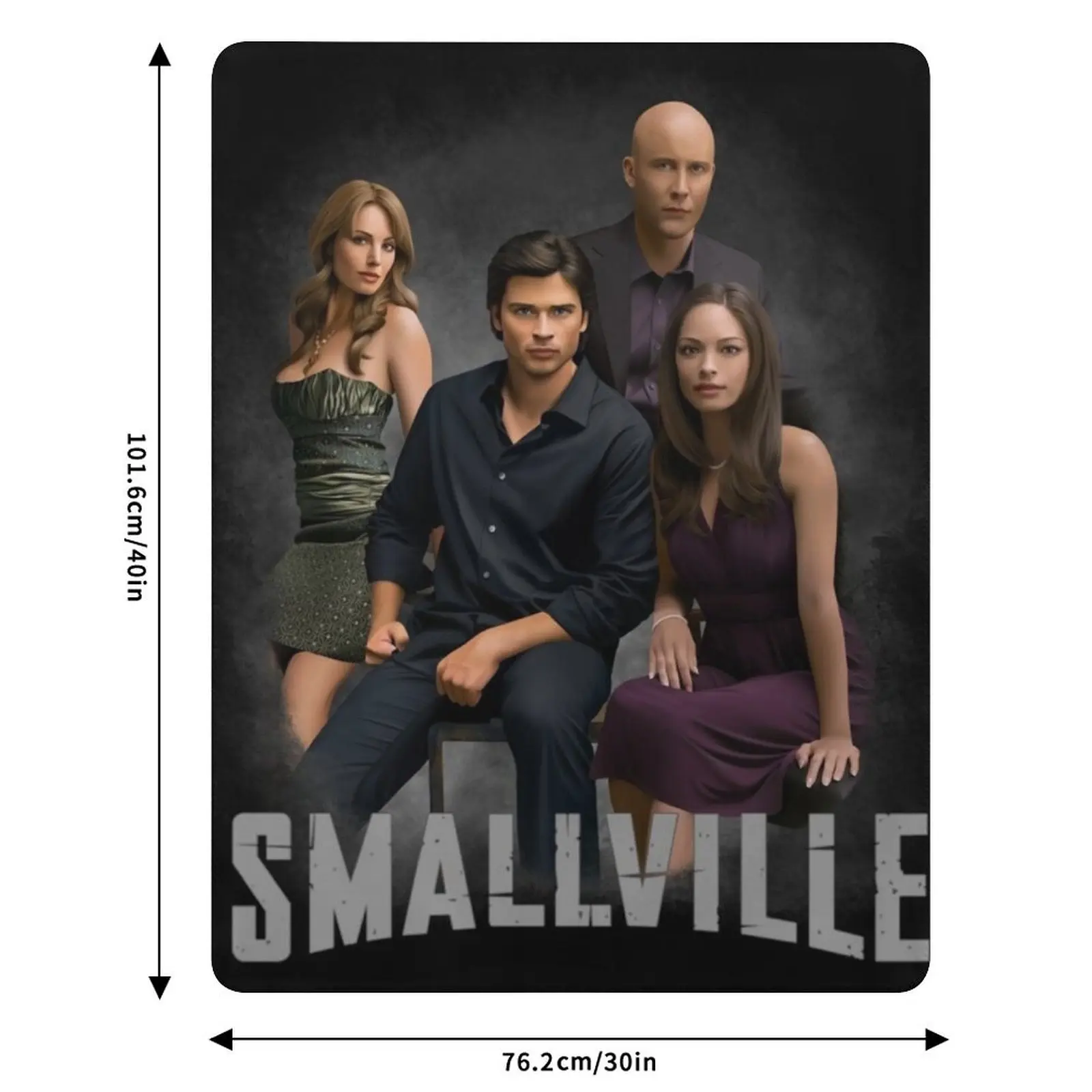 Smallville Group رمي بطانية هدايا عيد الميلاد لطيف السرير منقوشة البطانيات الحرارية