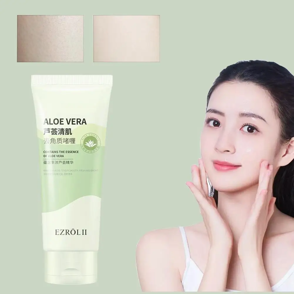 100g Aloe Vera Cleansing Exfoliating Gel Cleansing Care Gel Exfoliating Skin Hydrated Skin Nourishes Skin Lightweight Fresh N1N3