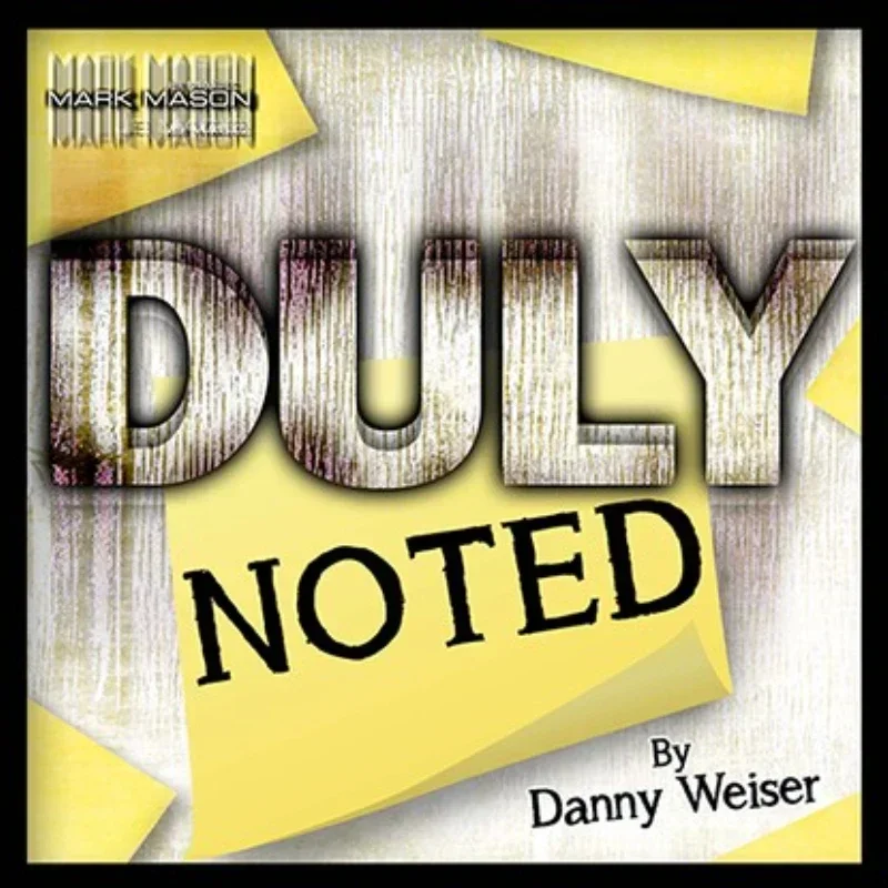 DULY NOTED By Danny W Card Magic Tricks Close Up Magic Magia Magie Magica Magicians Prop Accessory Illusion Levitation Street