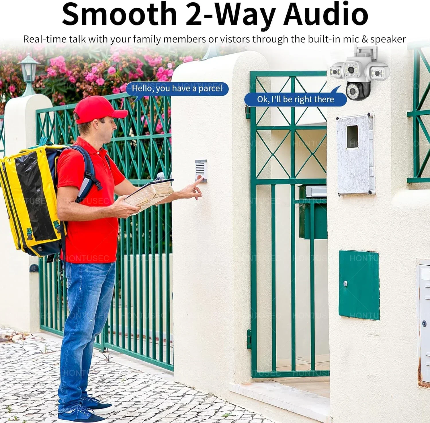 Yoosee 6K 12MP 3 Lens 3 Screens WiFi PTZ IP Camera Outdoor IP66 Waterproof Two Way Audio Auto Tracking Surveillance Cameras - Image 3