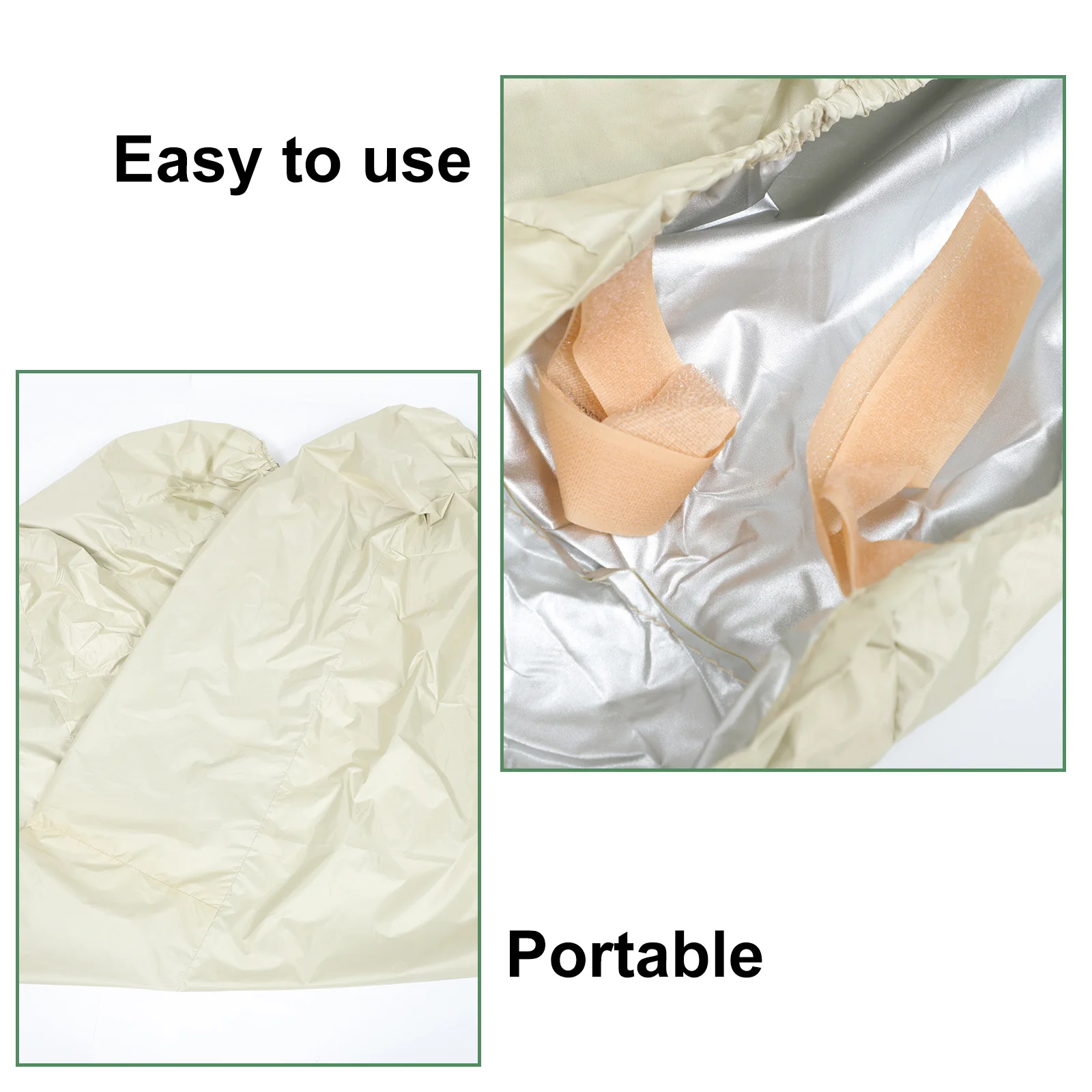 

Waterproof Dustproof Cover for Outdoor Furniture Deck Chair 190T Silver Coated Polyester Portable Foldable Protects from