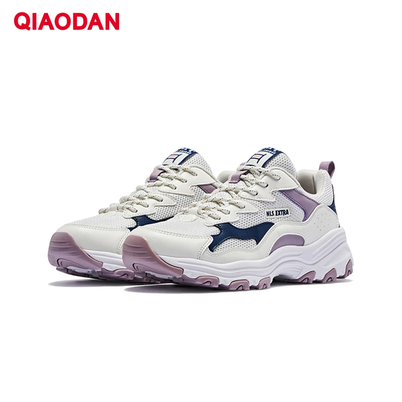 QIAODAN Leisure Shoes Women 2023 Fashion Sports Shoes Elegant Comfortable Breathable Female Sneakers XM4690325 On Sale