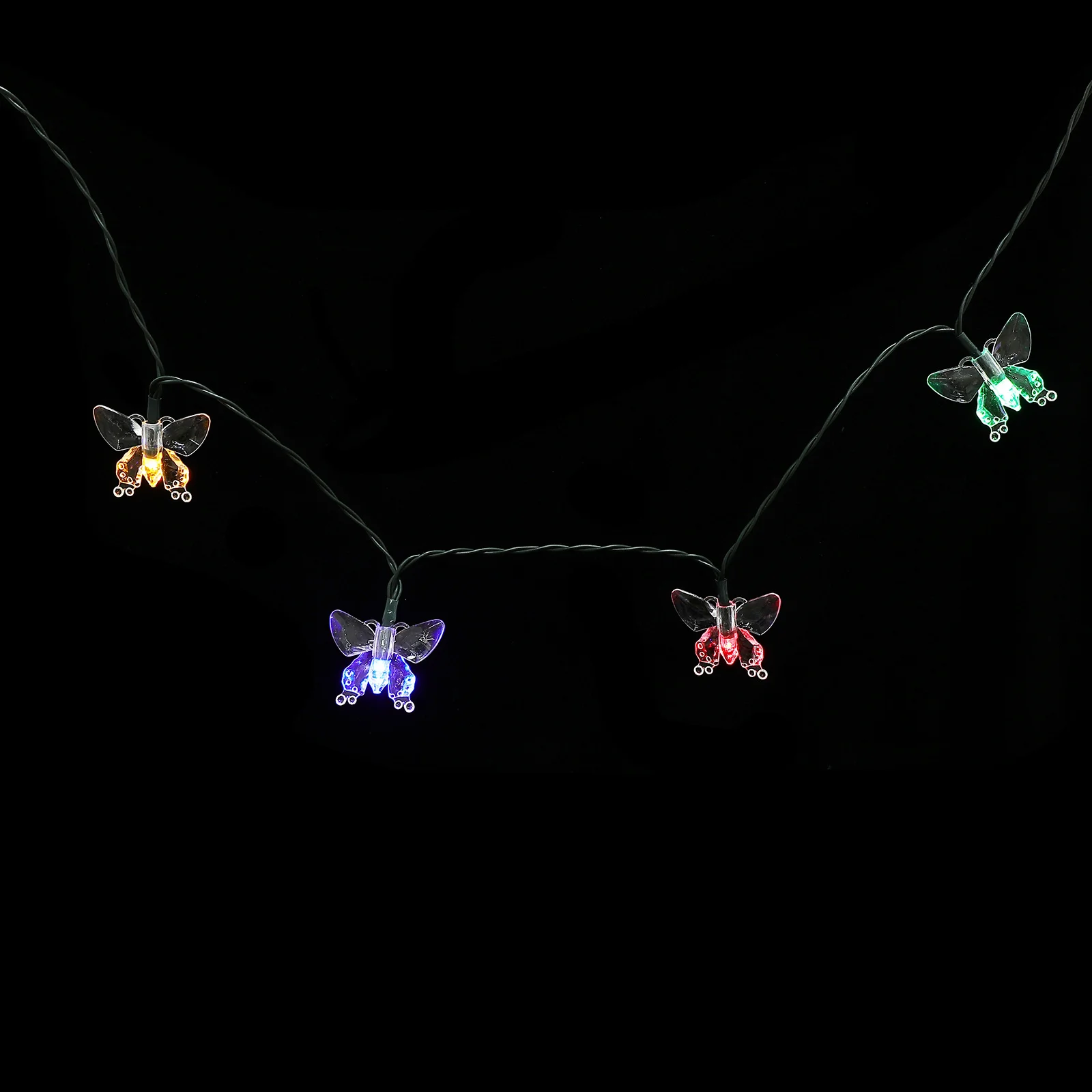 

1Pcs LED Butterfly String Lights Solar Lantern Hanging Decor 20 Leds Outdoor Garden Waterproof Christmas Party Lighting