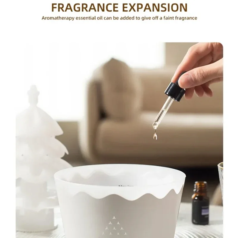 트리 아로마 테라피 에센셜 오일 디퓨저, 가정용 회전식 물방울 가습기, 250 M1, 7 색 조명