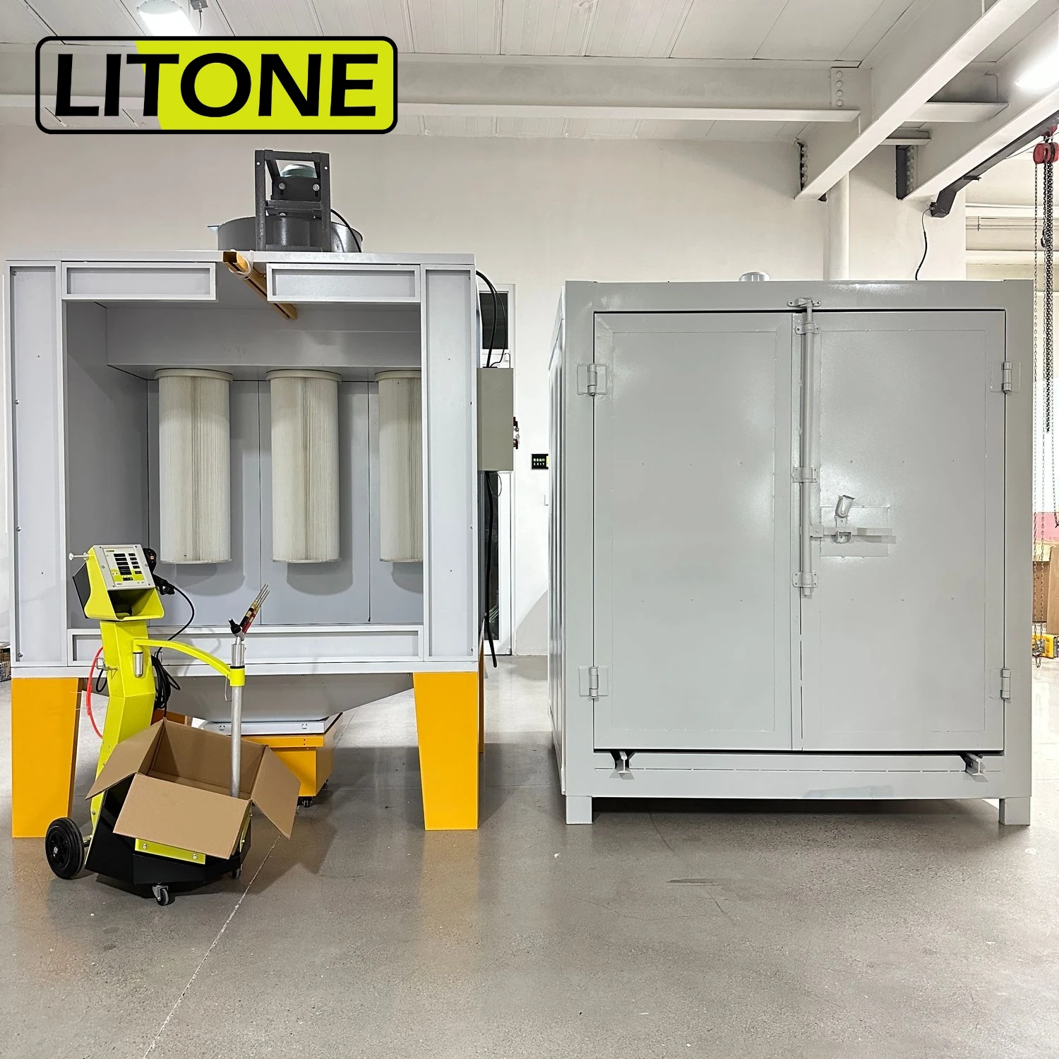 High Quality Oil Powder Coating Drying Oven Industrial Spray Booths Easy To Operate And Build